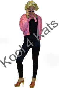 1950's Pink Ladies Grease Costumes for hire at Kool 4 Kats